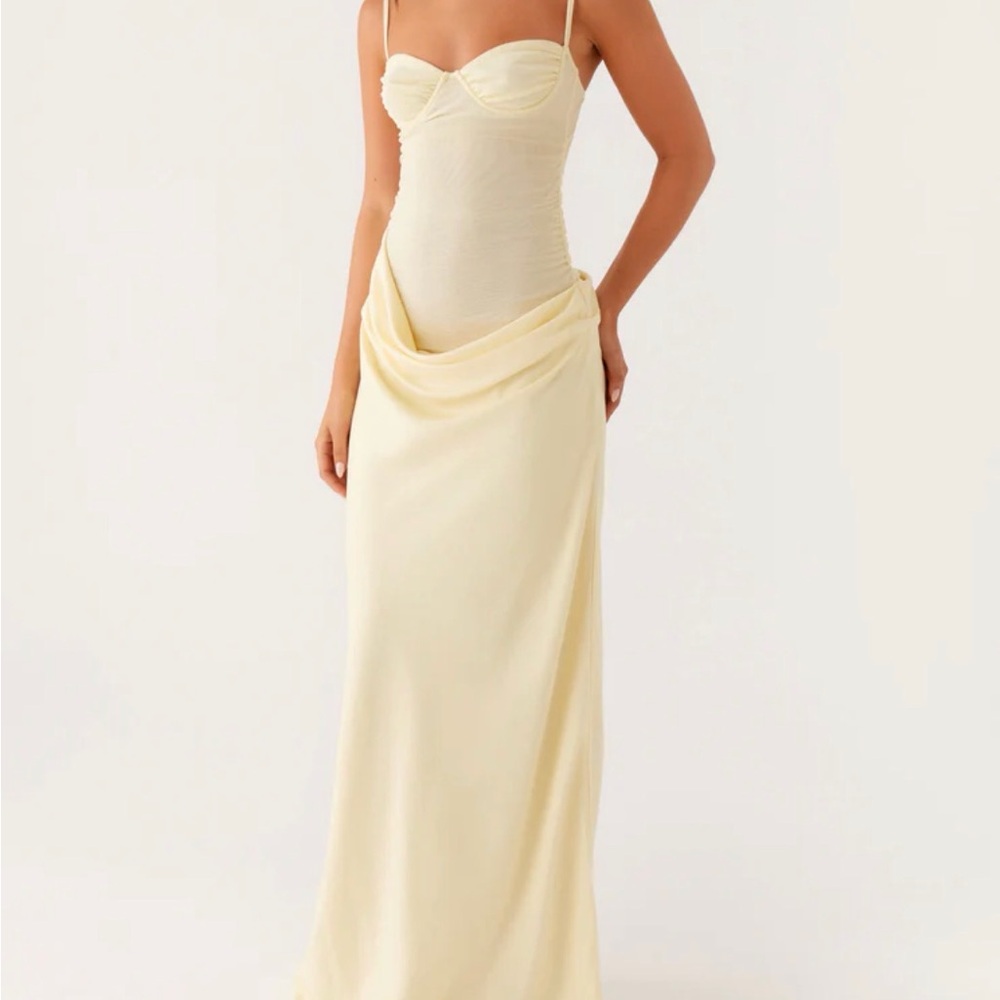 Peppermayo Cream Maxi Dress